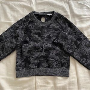 Black Camo Seamless Long Sleeve